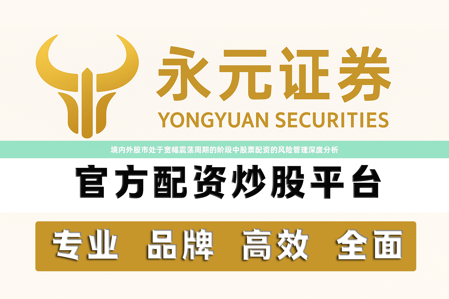 境内外股市处于宽幅震荡周期的阶段中股票配资的风险管理深度分析